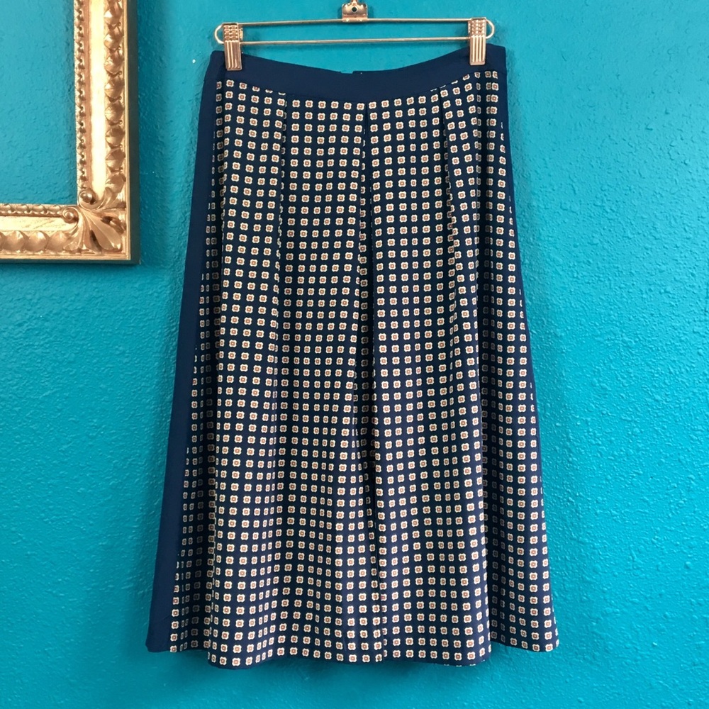 Madewell Ascot Silk Dots Print Double Slit Skirt 0 - Picture 1 of 8